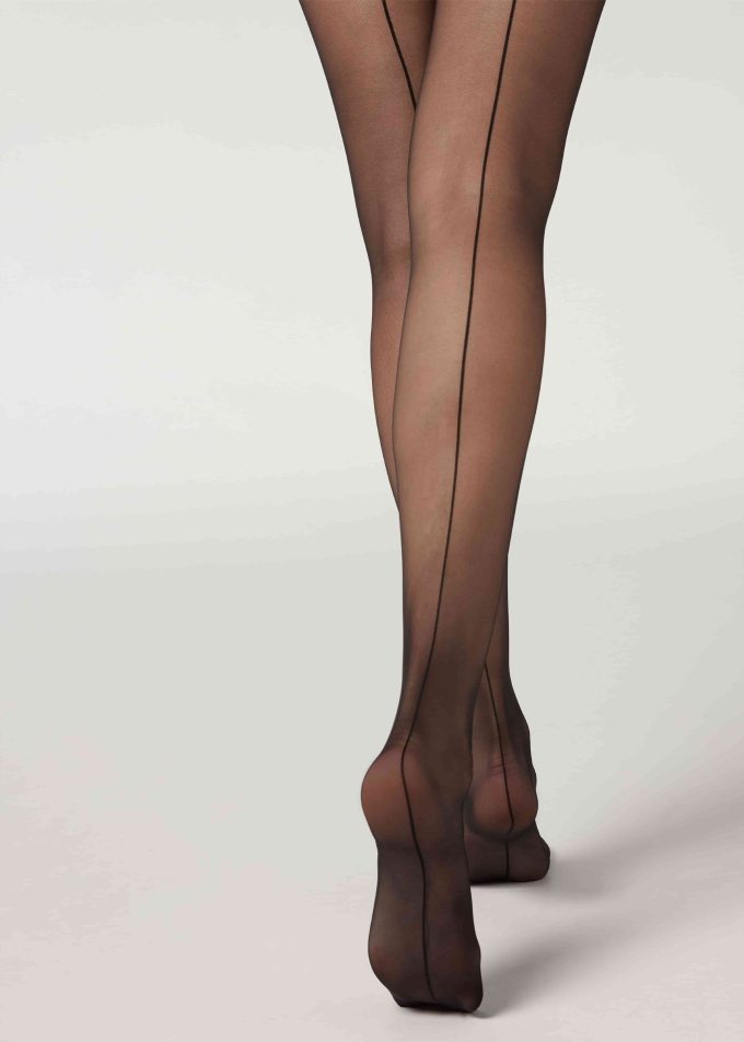20 Denier Sheer Back Seam Tights