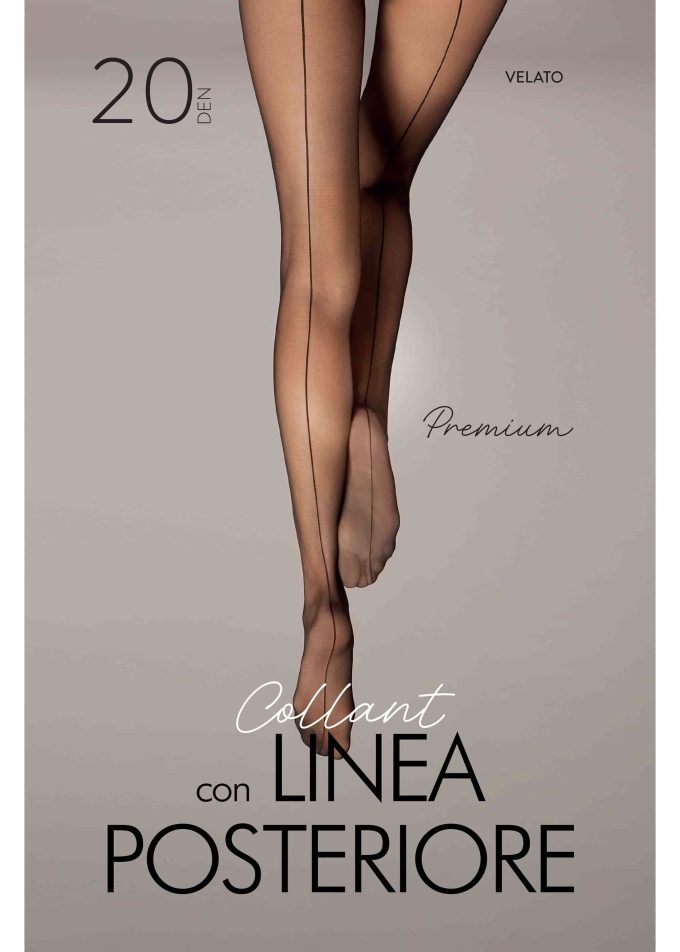 20 Denier Sheer Back Seam Tights