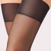20 Denier Sheer Garter Belt Effect Socks
