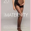 20 Denier Sheer Maternity Tights with Velour Heart