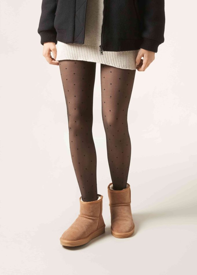 30 Denier Sheer-Effect Thermal Tights
