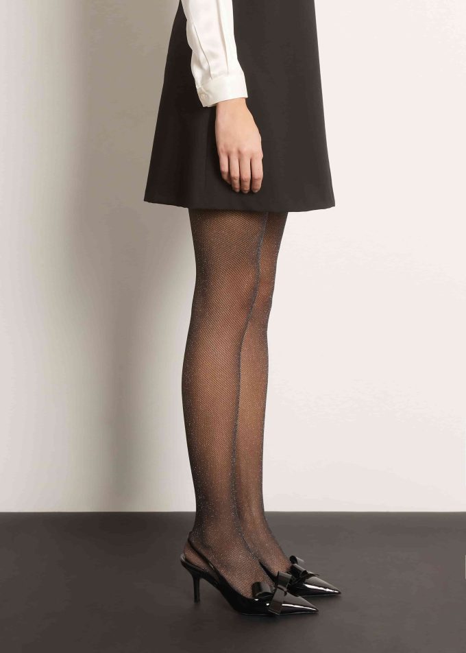 50 Denier Micronet Tights with Glitter