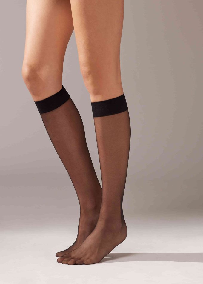 8 Denier Sheer Comfort Cuff Knee-Highs 8 Denier Sheer Comfort Cuff Knee-Highs