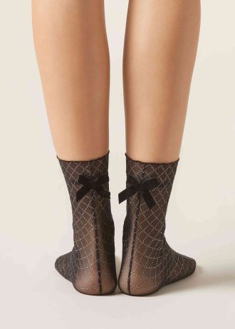 Argyle Sheer Socks