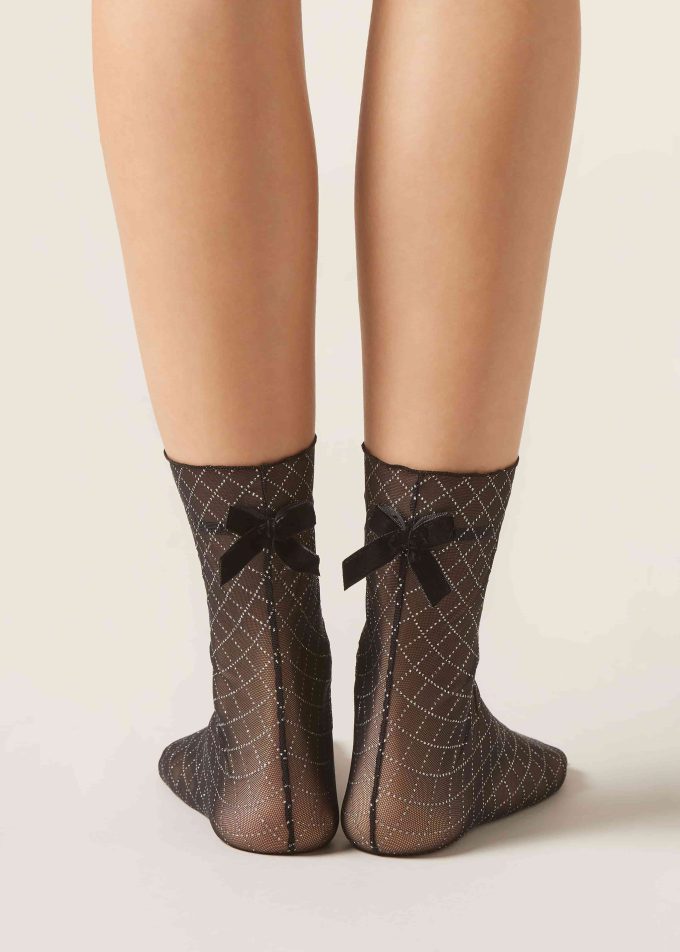 Argyle Sheer Socks