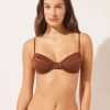 Balconette Bikini Top Shiny Satin