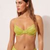 Balconette Bikini Top Shiny Satin