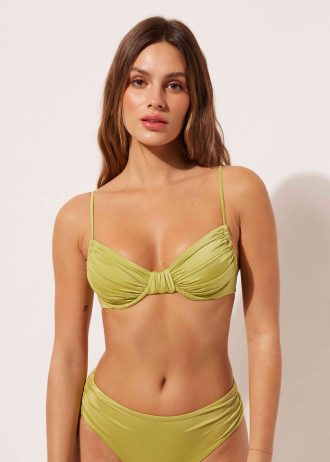 Balconette Bikini Top Shiny Satin