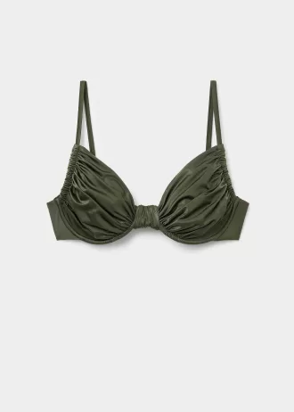 Balconette Bikini Top Shiny Satin