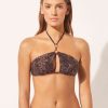 Brassiere Bikini Top Brown Snake Brassiere Bikini Top Brown Snake