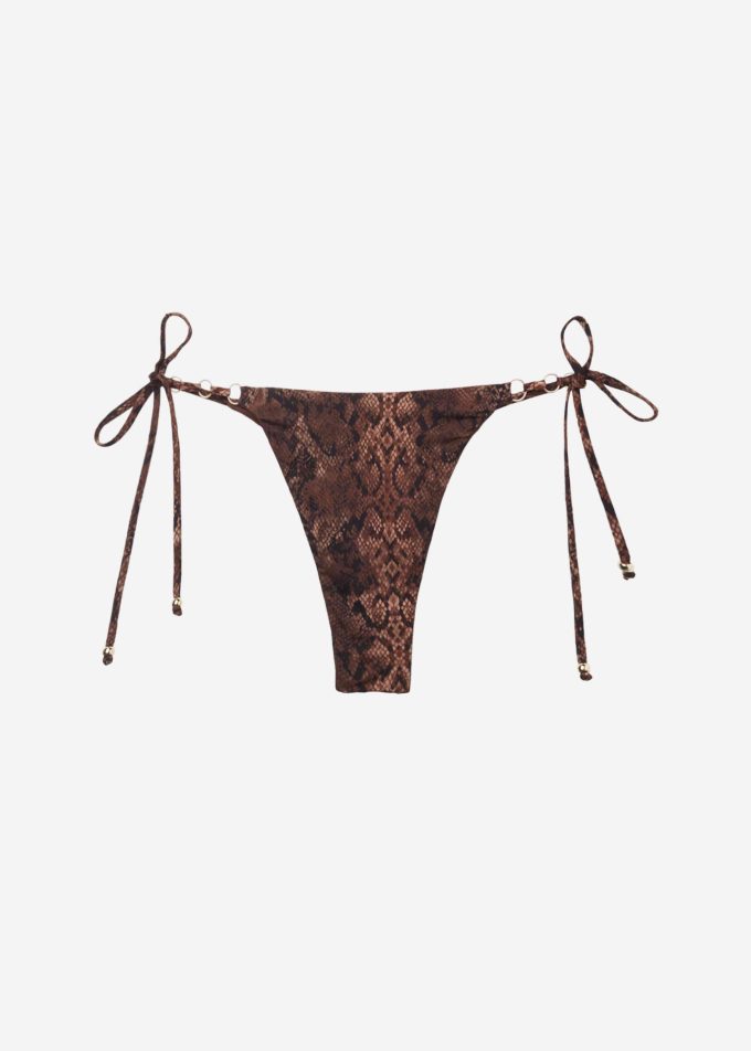 Brazilian Bikini Bottoms Brown Snake Brazilian Bikini Bottoms Brown Snake