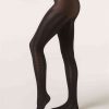 Cable Pattern Cashmere Tights