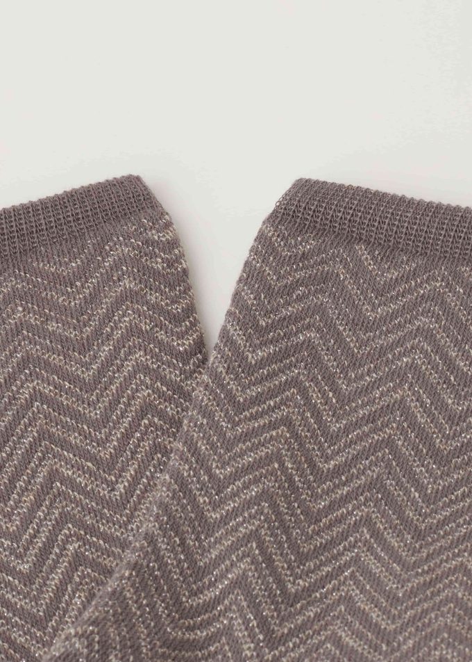 Chevron Stripe Short Socks