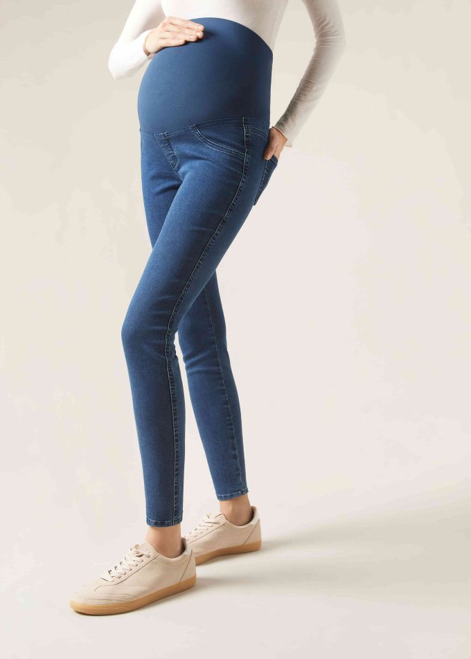 Denim Maternity Leggings Denim Maternity Leggings