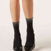 Diamanté Appliqué Opaque Socks Diamanté Appliqué Opaque Socks