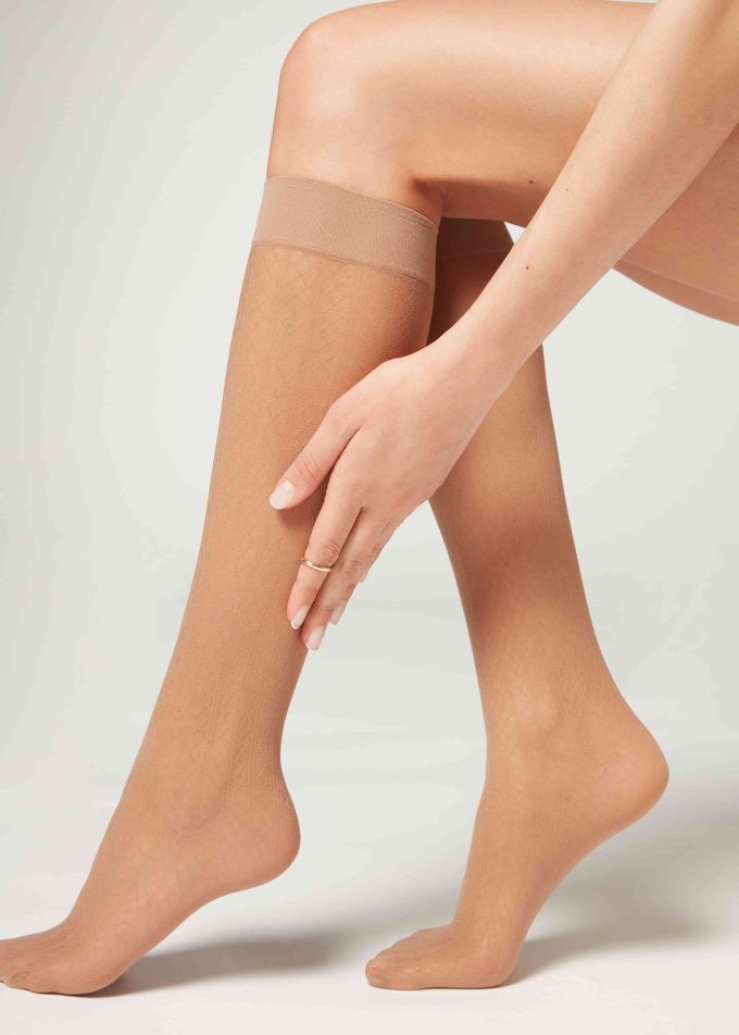 Diamond Pattern Eco Knee-Highs