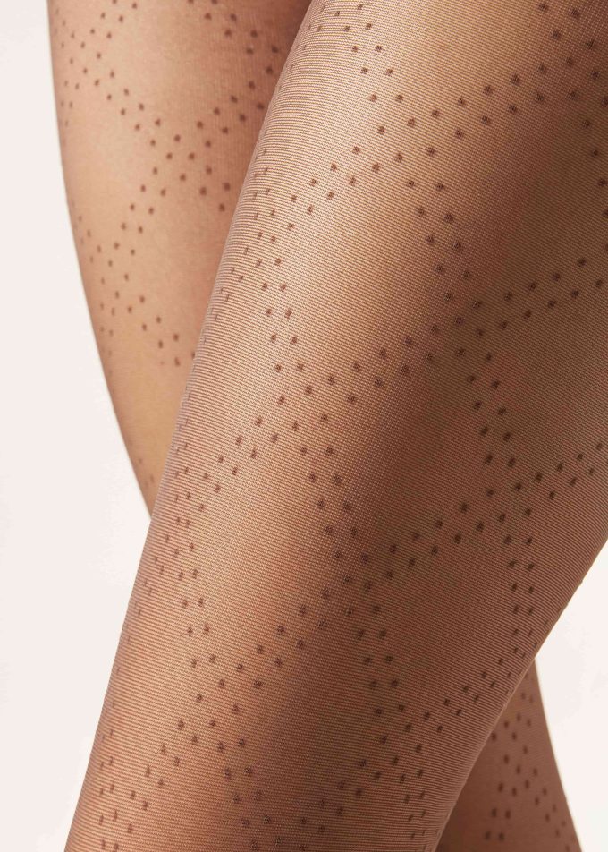 Diamond and Polka Dot Sheer Tights
