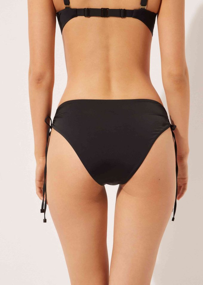 Drawstring High-Waisted Bikini Bottoms Indonesia Drawstring High-Waisted Bikini Bottoms Indonesia