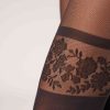 Floral Frill 70 Denier Longuette Effect Tights