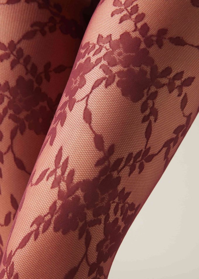 Floral Tulle Tights Floral Tulle Tights