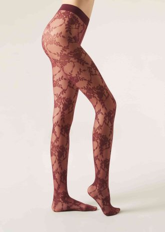 Floral Tulle Tights