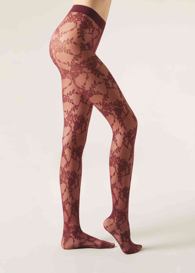 Floral Tulle Tights Floral Tulle Tights