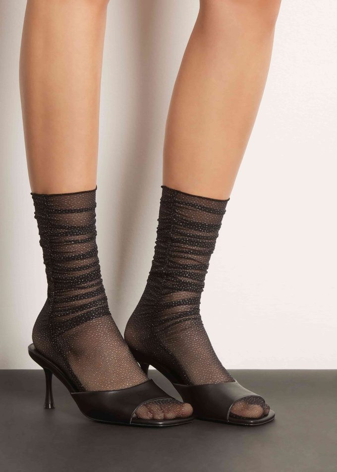 Gathered Sheer Socks