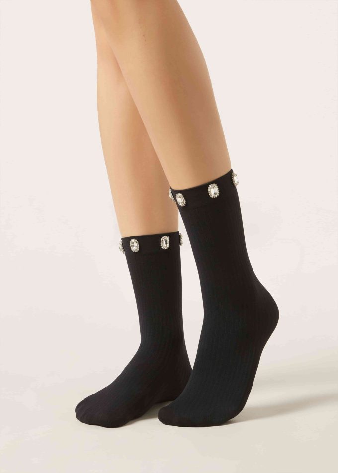 Gemstone Opaque Socks