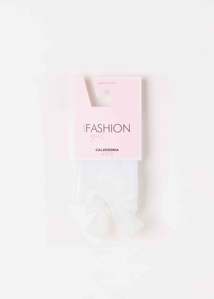 Girls’ 30 Denier Tulle Tights with Bow