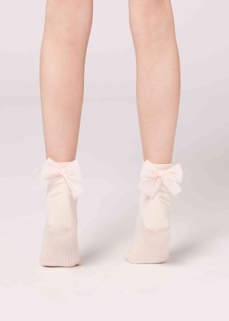 Girls’ Bow Short Socks