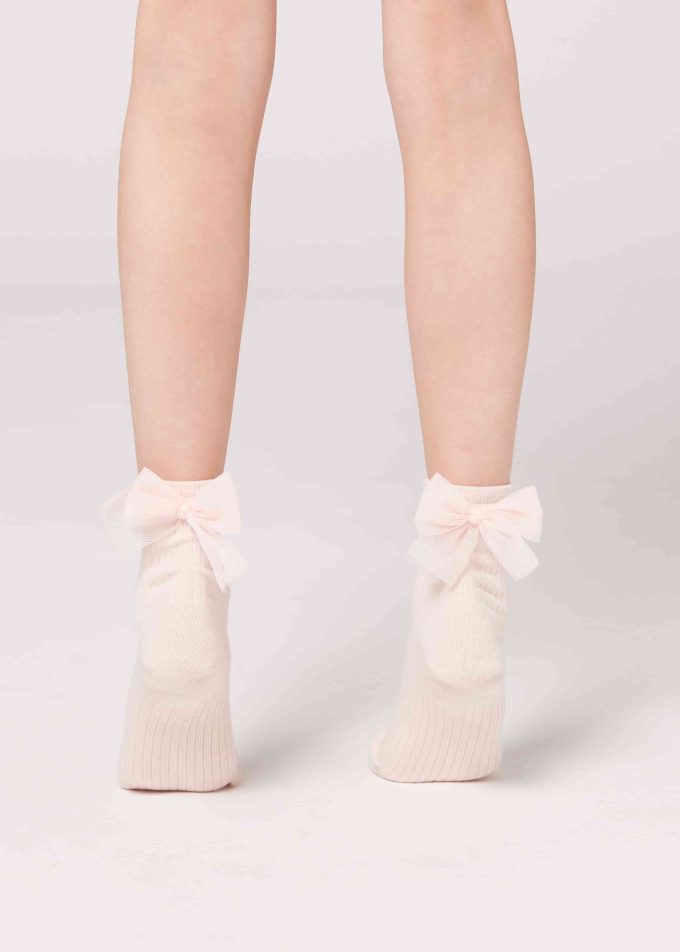 Girls’ Bow Short Socks Girls’ Bow Short Socks