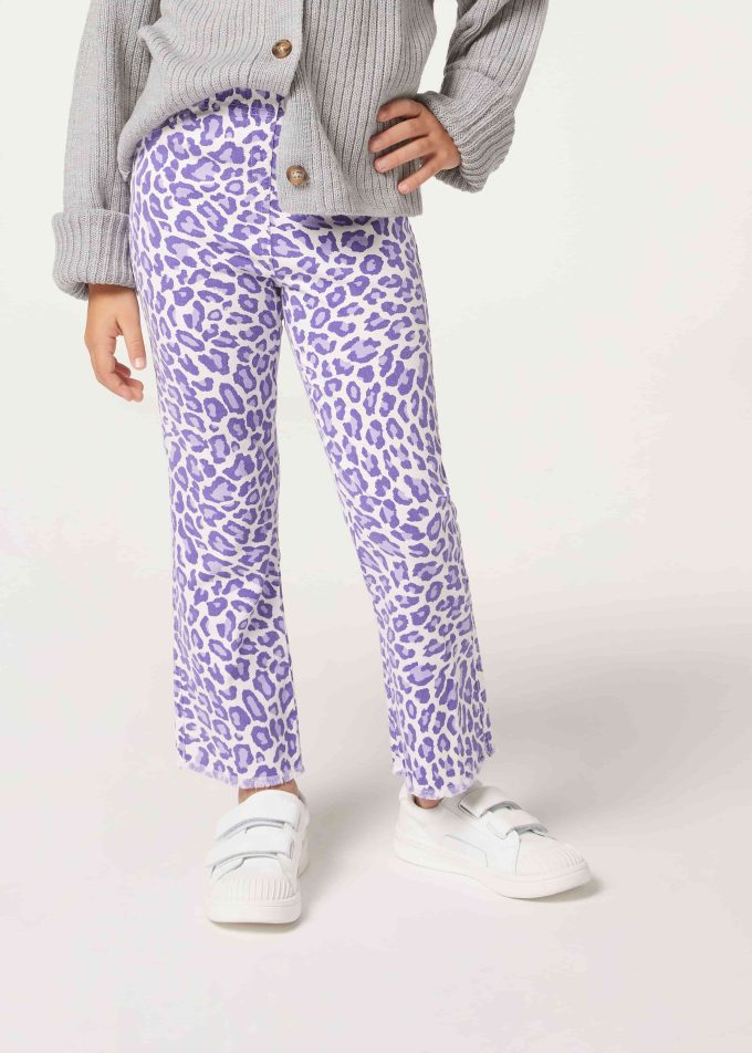 Girls’ Cropped Flared Trousers