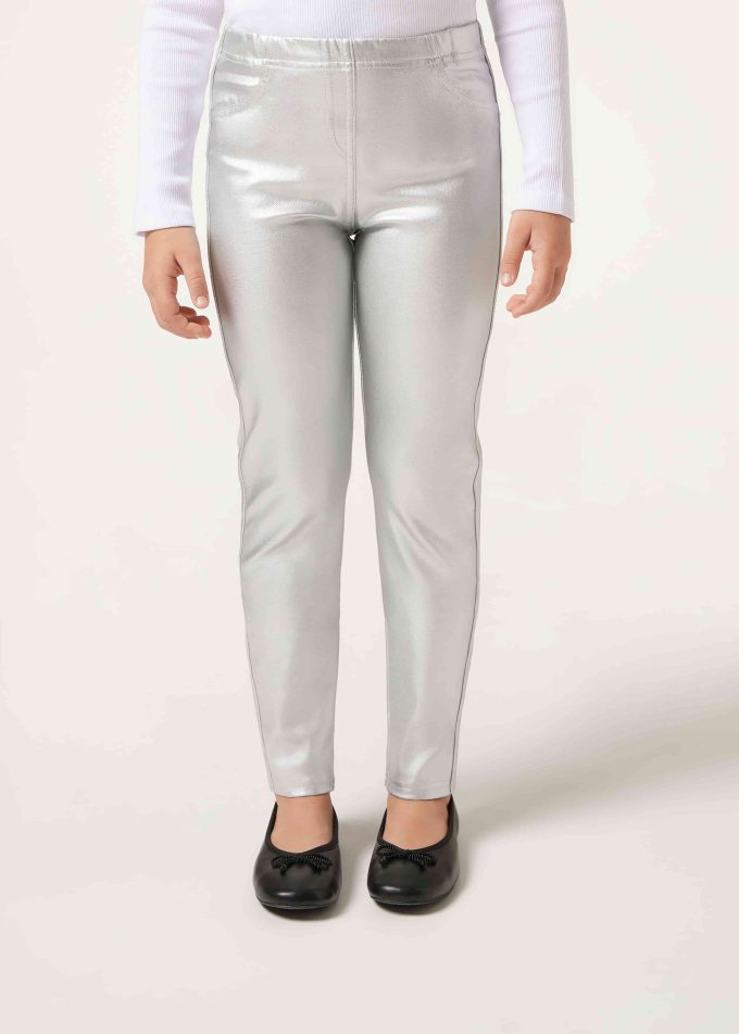 Girls’ Faux-Leather Leggings