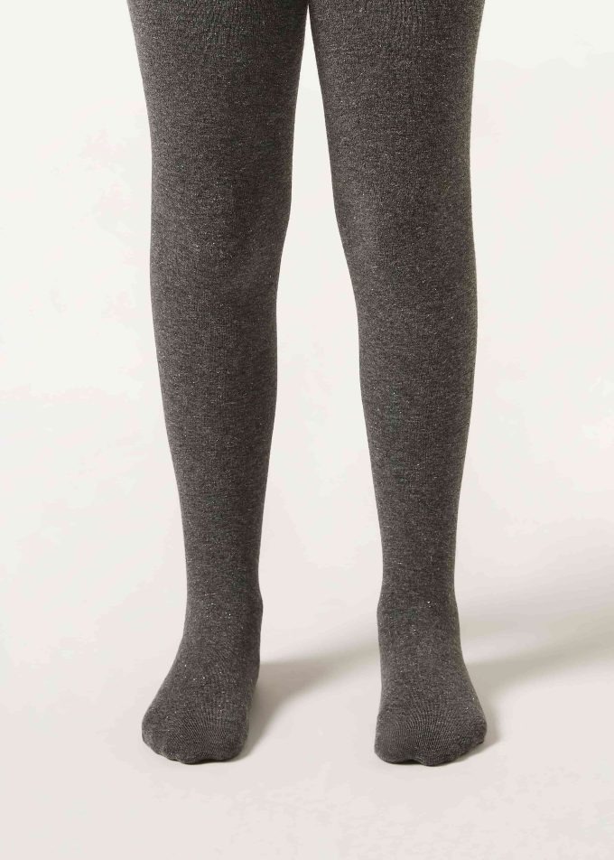 Girls’ Glitter Viscose Tights