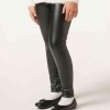 Girls’ Leather Effect Thermal Leggings
