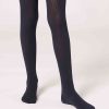 Girls Narrow Rib Cotton Tights