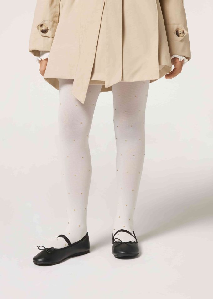 Girls’ Opaque Tights with Glitter