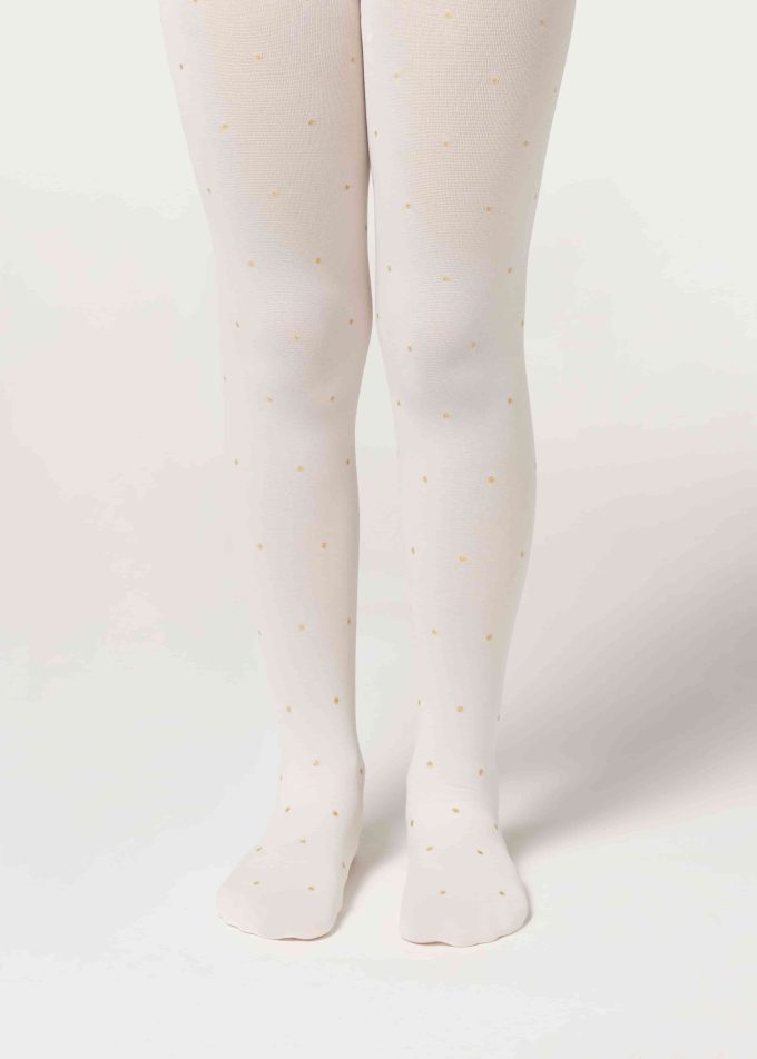 Girls’ Opaque Tights with Glitter