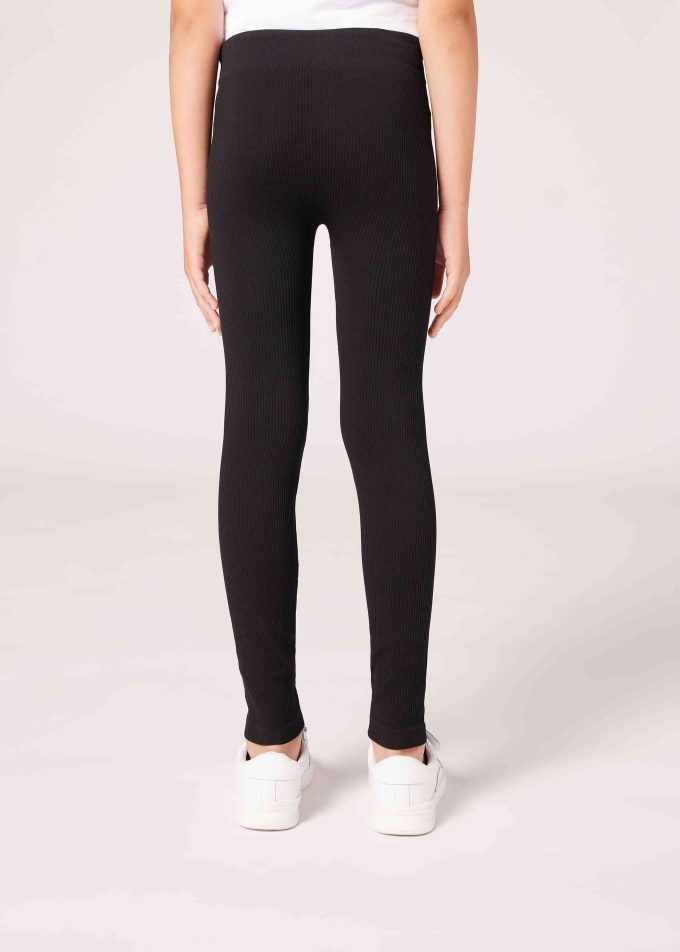 Girls’ Ribbed Leggings