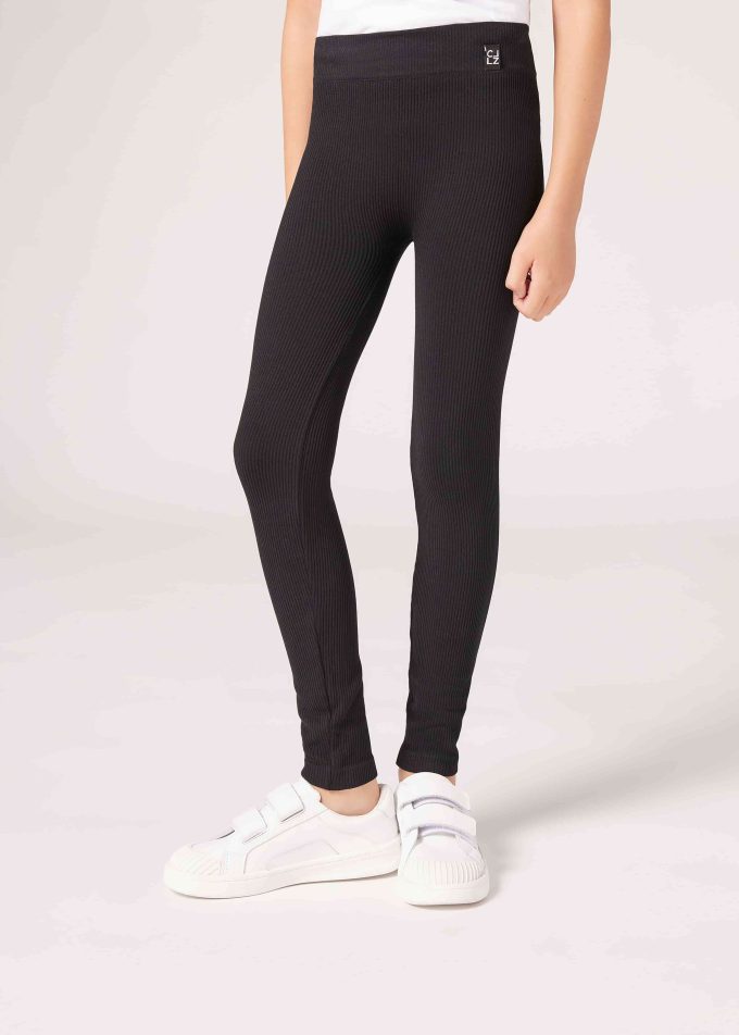 Girls’ Ribbed Leggings