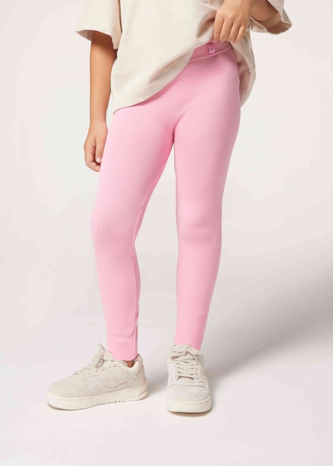 Girls’ Ribbed Leggings