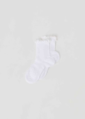 Girls’ Ribbed Short Socks