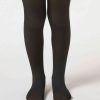 Girls’ Sheer-Effect Thermal Tights