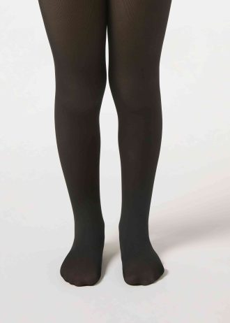 Girls’ Sheer-Effect Thermal Tights