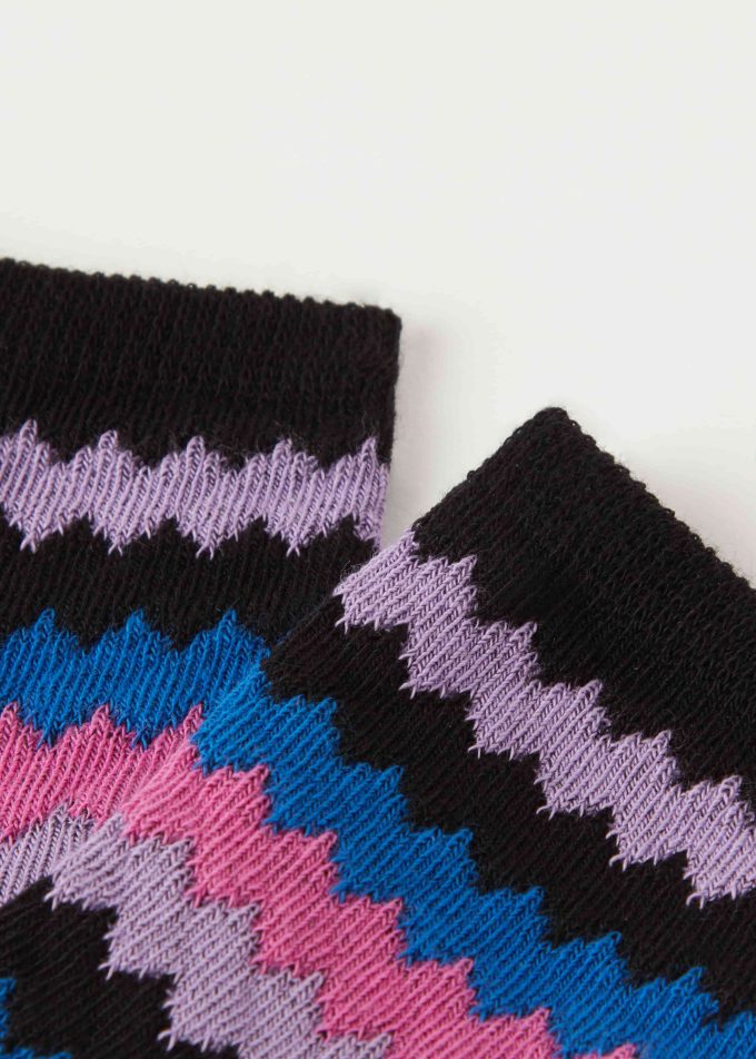 Girls’ Striped Short Socks