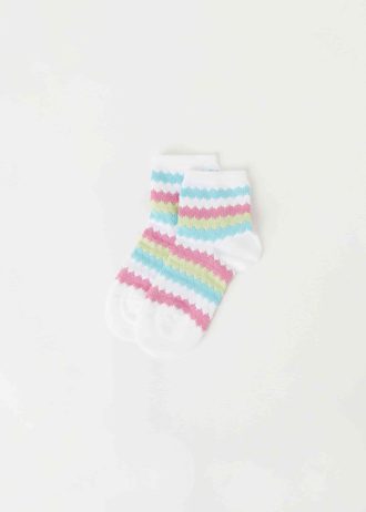 Girls’ Striped Short Socks