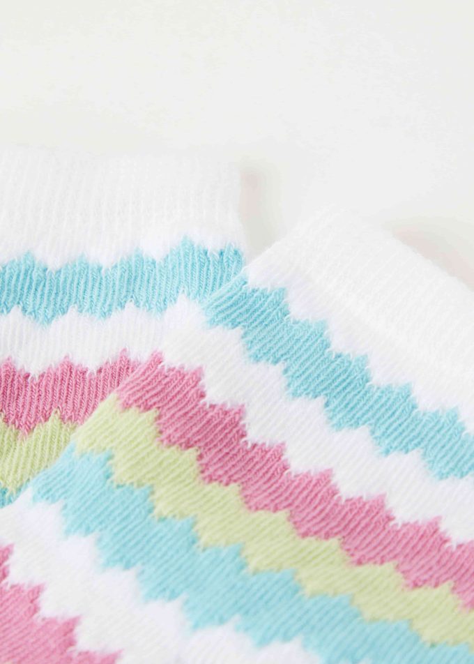 Girls’ Striped Short Socks