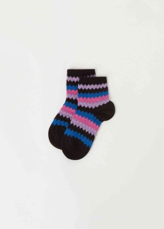 Girls’ Striped Short Socks