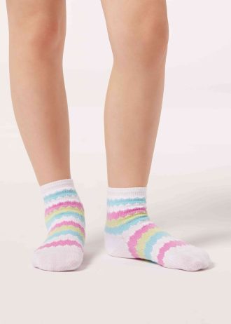 Girls’ Striped Short Socks
