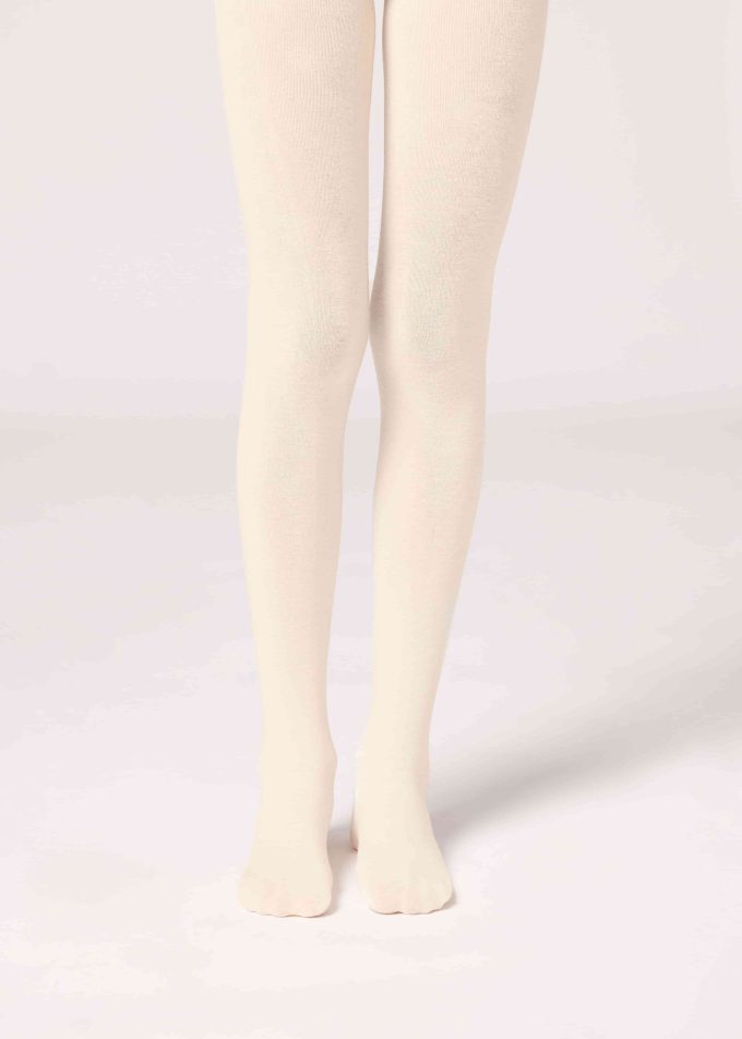 Girls’ Super Opaque Tights with Cashmere